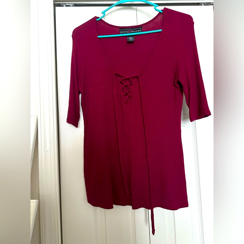 Burgundy tank